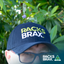 RACKSBRAX NAVY EMBROIDERED CAP